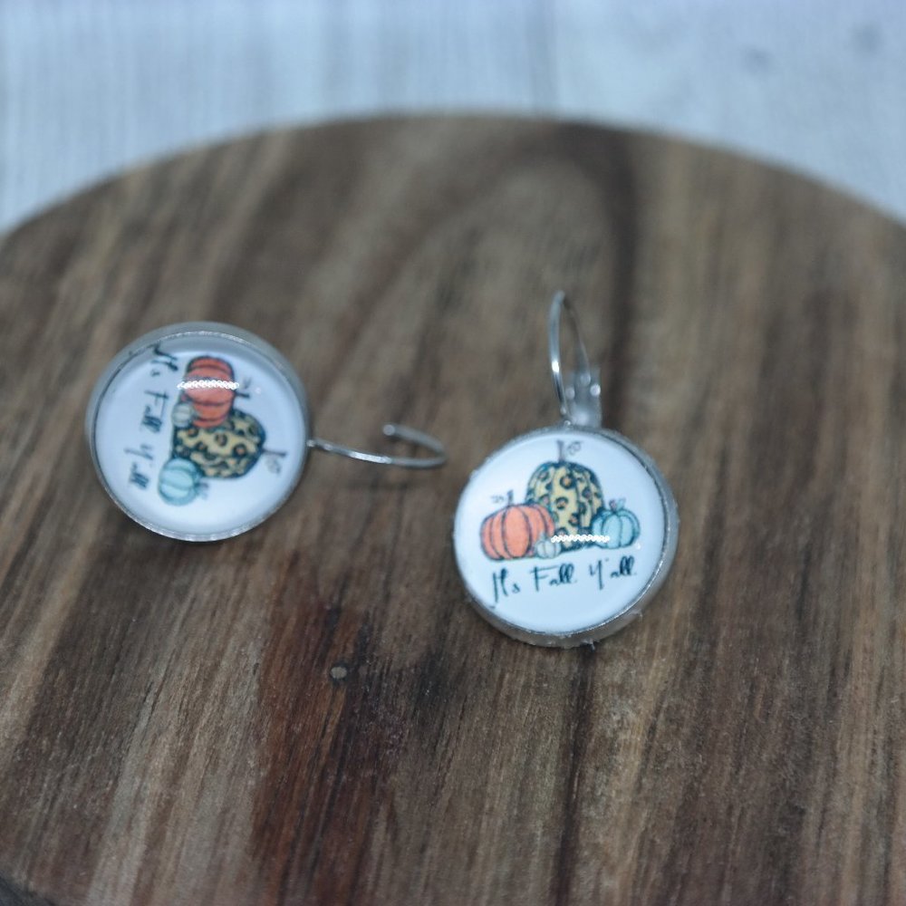 Fall stud earrings - Picture 2 of 4